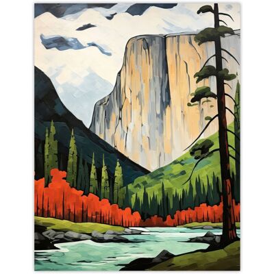 Artery8 El Capitan Autumn Colours Artwork Striking Landmark In Yosemite National Park Unframed Wall Art Print Poster Home Decor Premium Multicolor W12" x H16" Artery8 El Capitan Autumn Colours Artwork Striking Landmark In Yosemite National Park Unframed Wall Art Print Poster Home Decor Premium Multicolor W12" x H16"