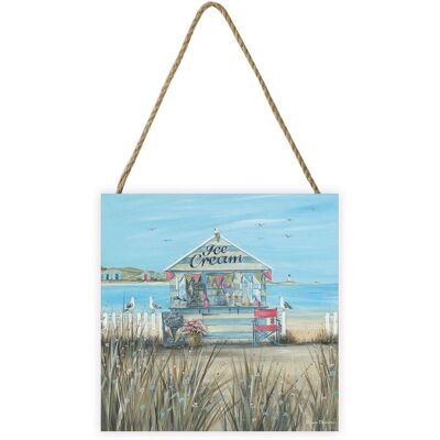 Diane Demirci Beach Ice Cream Wooden Block Multicolor Diane Demirci Beach Ice Cream Wooden Block Multicolor