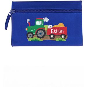 Personalised Memento Company Men's Personalised Tractor Blue Pencil Case in Navy Navy Personalised Memento Company Men's Personalised Tractor Blue Pencil Case in Navy Navy