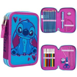 Disney Stitch Pencil Case Double Zip Multicolor Disney Stitch Pencil Case Double Zip Multicolor
