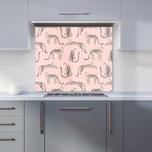 Warren Reed - Designer Abstract Leopard Pattern Kitchen Splashback in Pink Size: 600mm x 600mm Pink 600mm x 600mm Warren Reed - Designer Abstract Leopard Pattern Kitchen Splashback in Pink Size: 600mm x 600mm Pink 600mm x 600mm