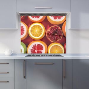 Warren Reed - Designer Citrus & Pomegranate Kitchen Splashback in Red Size: 700mm x 750mm Red 700mm x 750mm Warren Reed - Designer Citrus & Pomegranate Kitchen Splashback in Red Size: 700mm x 750mm Red 700mm x 750mm
