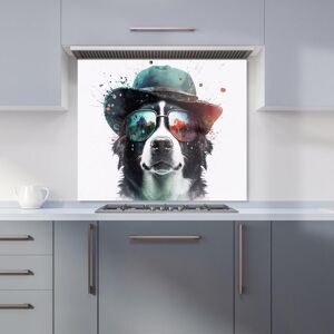 Warren Reed - Designer Border Collie Dog Face Splashart Kitchen Splashback Size: 700mm x 750mm Multicolor 700mm x 750mm Warren Reed - Designer Border Collie Dog Face Splashart Kitchen Splashback Size: 700mm x 750mm Multicolor 700mm x 750mm