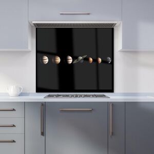 Warren Reed - Designer The Solar System in Order Kitchen Splashback in Black Size: 600mm x 750mm Black 600mm x 750mm Warren Reed - Designer The Solar System in Order Kitchen Splashback in Black Size: 600mm x 750mm Black 600mm x 750mm