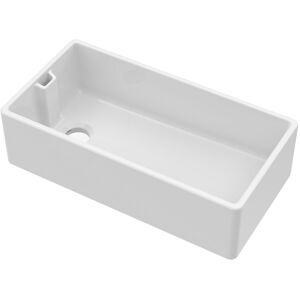 Balterley Single Bowl Belfast Sink with Overflow No Tap Hole 895mm in White White Balterley Single Bowl Belfast Sink with Overflow No Tap Hole 895mm in White White