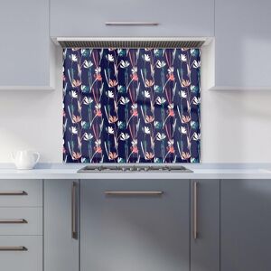 Warren Reed - Designer Overlapping Coloured Diagonal Lines Kitchen Splashback in Blue Size: 600mm x 750mm Blue 600mm x 750mm Warren Reed - Designer Overlapping Coloured Diagonal Lines Kitchen Splashback in Blue Size: 600mm x 750mm Blue 600mm x 750mm