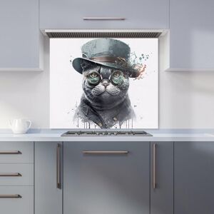 Warren Reed - Designer British Shorthair Cat Splashart Kitchen Splashback Size: 600mm x 600mm Multicolor 600mm x 600mm Warren Reed - Designer British Shorthair Cat Splashart Kitchen Splashback Size: 600mm x 600mm Multicolor 600mm x 600mm