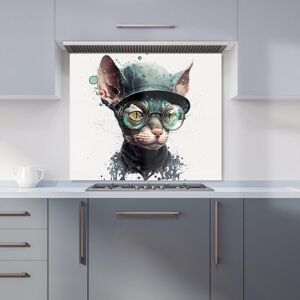 Warren Reed - Designer Cornish Rex Cat Splashart Kitchen Splashback Size: 600mm x 750mm Multicolor 600mm x 750mm Warren Reed - Designer Cornish Rex Cat Splashart Kitchen Splashback Size: 600mm x 750mm Multicolor 600mm x 750mm