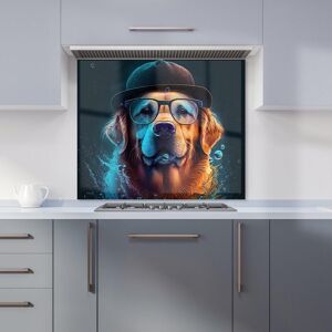 Warren Reed - Designer Golden Retriever Dog Kitchen Splashback Size: 700mm x 750mm Multicolor 700mm x 750mm Warren Reed - Designer Golden Retriever Dog Kitchen Splashback Size: 700mm x 750mm Multicolor 700mm x 750mm