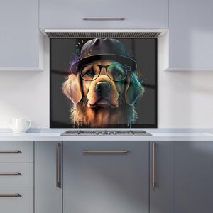 Warren Reed - Designer Golden Retriever Dog Splashart Kitchen Splashback Size: 700mm x 750mm Multicolor 700mm x 750mm Warren Reed - Designer Golden Retriever Dog Splashart Kitchen Splashback Size: 700mm x 750mm Multicolor 700mm x 750mm