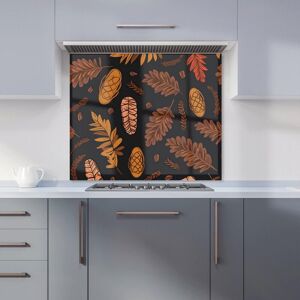 Warren Reed - Designer Autumn Leaves & Pinecones Kitchen Splashback in Brown Size: 700mm x 750mm Brown 700mm x 750mm Warren Reed - Designer Autumn Leaves & Pinecones Kitchen Splashback in Brown Size: 700mm x 750mm Brown 700mm x 750mm
