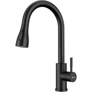 Appaso Black Kitchen Mixed Tap Pull-Out Spray 360 Degrees Swivel Black Appaso Black Kitchen Mixed Tap Pull-Out Spray 360 Degrees Swivel Black