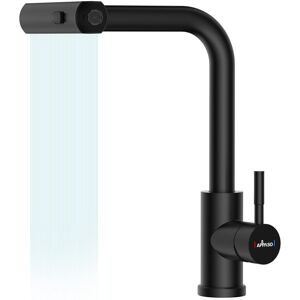 Appaso Kitchen Taps with Pull Out Spray Stainless Steel Gold in Black Black Appaso Kitchen Taps with Pull Out Spray Stainless Steel Gold in Black Black