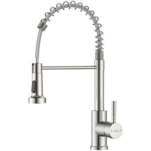 Appaso Kitchen Sink Mixer Tap with Pull Down Sprayer Mixer Tap with 2 Spray Modes in Silver Silver Appaso Kitchen Sink Mixer Tap with Pull Down Sprayer Mixer Tap with 2 Spray Modes in Silver Silver