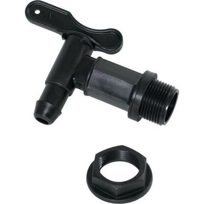Ward Water Butt Tap in Black Black Ward Water Butt Tap in Black Black