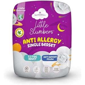 Slumberdown Little Slumbers Anti Allergy 7.5 Tog Kids Single Bedset