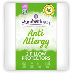 Slumberdown 2 Pack Anti Allergy Pillow Protectors