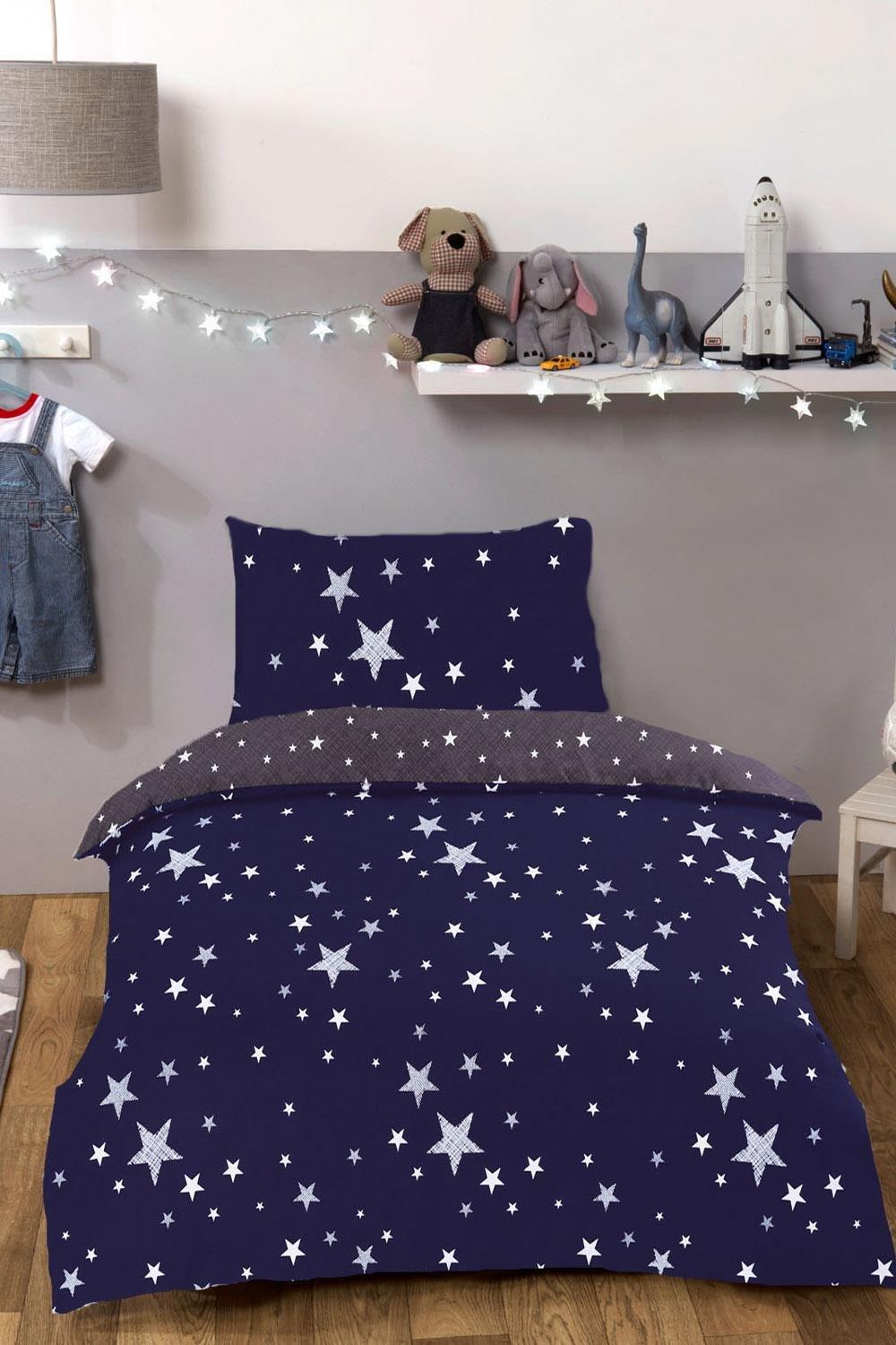 Dreamscene Stars Duvet Cover with Pillowcase Bedding Set