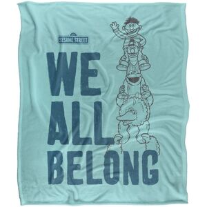 Sesame Street We All Belong Silky Touch Super Soft Throw Blanket 152 X 127 cm in White White 152 X 127 cm Sesame Street We All Belong Silky Touch Super Soft Throw Blanket 152 X 127 cm in White White 152 X 127 cm