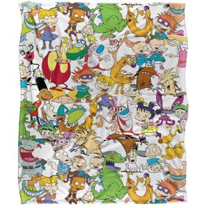Rugrats Nickelodeon Collage Silky Touch Super Soft Throw Blanket 152 X 127 cm in White White 152 X 127 cm Rugrats Nickelodeon Collage Silky Touch Super Soft Throw Blanket 152 X 127 cm in White White 152 X 127 cm