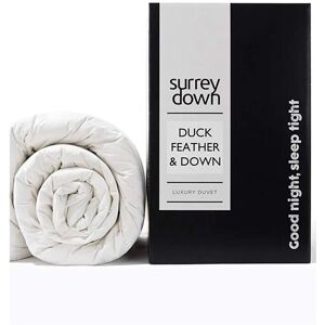 Surrey Down Duck Feather and Down 10.5 Tog SuperKing Duvet - White - All Sizes Surrey Down Duck Feather and Down 10.5 Tog SuperKing Duvet - White - All Sizes