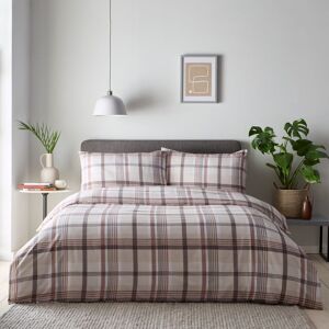 Portfolio Home Prague Check Checkered Duvet Cover Quilt Set with Pillowcase in Natural Size: King Natural King Portfolio Home Prague Check Checkered Duvet Cover Quilt Set with Pillowcase in Natural Size: King Natural King