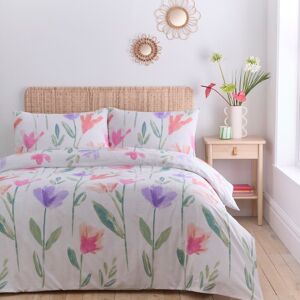 Portfolio Home Charlotte Floral Duvet Cover Quilt Set with Pillowcase Size: King Multicolor King Portfolio Home Charlotte Floral Duvet Cover Quilt Set with Pillowcase Size: King Multicolor King