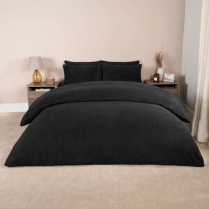 OHS Thermal Soft Teddy Fleece Duvet Cover Bedding Set in Black Size: King Black King OHS Thermal Soft Teddy Fleece Duvet Cover Bedding Set in Black Size: King Black King