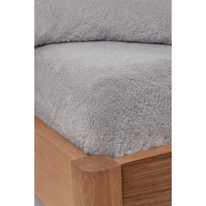 OHS Teddy Fleece Thermal Fitted Bed Sheet in Grey Size: Double Fitted Grey Double Fitted OHS Teddy Fleece Thermal Fitted Bed Sheet in Grey Size: Double Fitted Grey Double Fitted