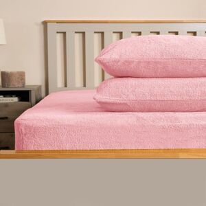 OHS 2 Pack Teddy Fleece Pillowcase Cover Bedding Set Thermal in Pink Size: Standard Pillow Case Pink Standard Pillow Case OHS 2 Pack Teddy Fleece Pillowcase Cover Bedding Set Thermal in Pink Size: Standard Pillow Case Pink Standard Pillow Case