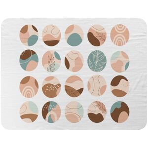 Benjamin Tate Design Round texture & floral icons in pastel colours Designer Blanket in Natural Size: 120 cm x 150 cm Natural 120 cm x 150 cm Benjamin Tate Design Round texture & floral icons in pastel colours Designer Blanket in Natural Size: 120 cm x 150 cm Natural 120 cm x 150 cm