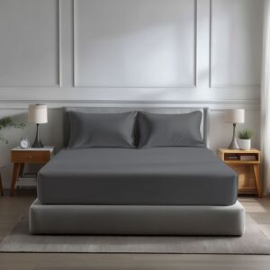 Snug City Microfibre Soft Touch Fitted Sheet 40cm Extra Deep Skirt Plain Dyed Bed Linen in Dark Grey Size: Super King Dark Grey Super King Snug City Microfibre Soft Touch Fitted Sheet 40cm Extra Deep Skirt Plain Dyed Bed Linen in Dark Grey Size: Super King Dark Grey Super King