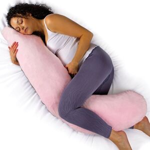 Aamira Pink & Dark Grey Pregnancy Pillow, 145x55x20cm L Shaped Shredded Memory Foam Maternity Pillow Size: 145 x 55 x 20 cm Pink 145 x 55 x 20 cm Aamira Pink & Dark Grey Pregnancy Pillow, 145x55x20cm L Shaped Shredded Memory Foam Maternity Pillow Size: 145 x 55 x 20 cm Pink 145 x 55 x 20 cm