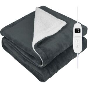 DMD Collective Heated Electric Blanket Throw Fleece Sherpa 9 Heat & Timer Settings 120x160cm Machine Washable in Dark Grey Size: 120 cm x 150 cm Dark Grey 120 cm x 150 cm DMD Collective Heated Electric Blanket Throw Fleece Sherpa 9 Heat & Timer Settings 120x160cm Machine Washable in Dark Grey Size: 120 cm x 150 cm Dark Grey 120 cm x 150 cm