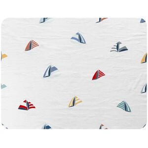 Benjamin Tate Design Striped Sailboats Blanket in Natural Size: 120 cm x 150 cm Natural 120 cm x 150 cm Benjamin Tate Design Striped Sailboats Blanket in Natural Size: 120 cm x 150 cm Natural 120 cm x 150 cm