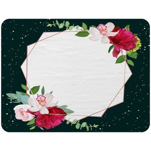 Benjamin Tate Design Bright Flowers Dark Blanket in Natural Size: 120 cm x 150 cm Natural 120 cm x 150 cm Benjamin Tate Design Bright Flowers Dark Blanket in Natural Size: 120 cm x 150 cm Natural 120 cm x 150 cm