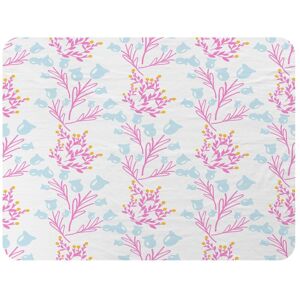 Benjamin Tate Design Pink & Blue Flower Design Blanket in Natural Size: 120 cm x 150 cm Natural 120 cm x 150 cm Benjamin Tate Design Pink & Blue Flower Design Blanket in Natural Size: 120 cm x 150 cm Natural 120 cm x 150 cm
