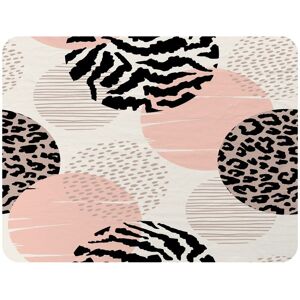 Benjamin Tate Design Abstract Geometrics With Animal Print & Circles Blanket in Natural Size: 120 cm x 150 cm Natural 120 cm x 150 cm Benjamin Tate Design Abstract Geometrics With Animal Print & Circles Blanket in Natural Size: 120 cm x 150 cm Natural 120 cm x 150 cm