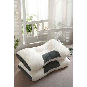 Living and Home Premium Sleep Support Knitted Pillow for All Seasons in White Size: Double White Double Living and Home Premium Sleep Support Knitted Pillow for All Seasons in White Size: Double White Double