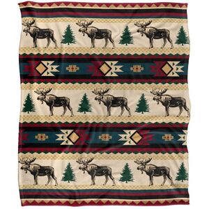 JQ Licensing Southwest Moose Silky Touch Super Soft Throw Blanket 152 X 127 cm in White White 152 X 127 cm JQ Licensing Southwest Moose Silky Touch Super Soft Throw Blanket 152 X 127 cm in White White 152 X 127 cm