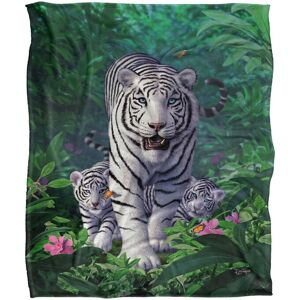 JQ Licensing Jlo White Tiger & Cubs Silky Touch Super Soft Throw Blanket 152 X 127 cm White 152 X 127 cm JQ Licensing Jlo White Tiger & Cubs Silky Touch Super Soft Throw Blanket 152 X 127 cm White 152 X 127 cm