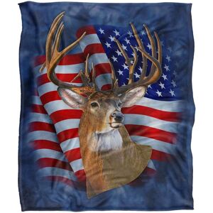JQ Licensing Lz-Jp American Flag Patriotic Deer Silky Touch Super Soft Throw Blanket 152 X 127 cm in White White 152 X 127 cm JQ Licensing Lz-Jp American Flag Patriotic Deer Silky Touch Super Soft Throw Blanket 152 X 127 cm in White White 152 X 127 cm