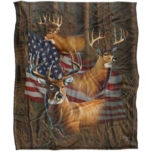JQ Licensing Cf-Jp Usa American Flag Deer Silky Touch Super Soft Throw Blanket 152 X 127 cm in White White 152 X 127 cm JQ Licensing Cf-Jp Usa American Flag Deer Silky Touch Super Soft Throw Blanket 152 X 127 cm in White White 152 X 127 cm
