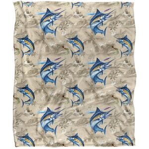 JQ Licensing Jl-Jp-Jq Marlin Tiki Fishing Pattern Silky Touch Super Soft Throw Blanket 152 X 127 cm in White White 152 X 127 cm JQ Licensing Jl-Jp-Jq Marlin Tiki Fishing Pattern Silky Touch Super Soft Throw Blanket 152 X 127 cm in White White 152 X 127 cm