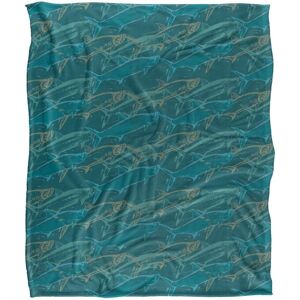 JQ Licensing Jl-Jp Tarpon Mosaic Fishing Pattern Silky Touch Super Soft Throw Blanket 152 X 127 cm in White White 152 X 127 cm JQ Licensing Jl-Jp Tarpon Mosaic Fishing Pattern Silky Touch Super Soft Throw Blanket 152 X 127 cm in White White 152 X 127 cm