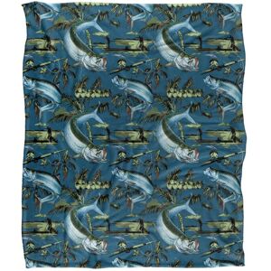 JQ Licensing Jl-Jp-Jq Tarpon Tiki Fishing Pattern Silky Touch Super Soft Throw Blanket 152 X 127 cm in White White 152 X 127 cm JQ Licensing Jl-Jp-Jq Tarpon Tiki Fishing Pattern Silky Touch Super Soft Throw Blanket 152 X 127 cm in White White 152 X 127 cm