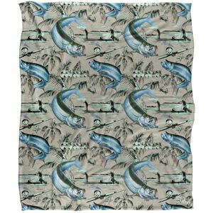 JQ Licensing Jl-Jp-Jq Tarpon Tiki Fishing Pattern 2 Silky Touch Super Soft Throw Blanket 152 X 127 cm in White White 152 X 127 cm JQ Licensing Jl-Jp-Jq Tarpon Tiki Fishing Pattern 2 Silky Touch Super Soft Throw Blanket 152 X 127 cm in White White 152 X 127 cm