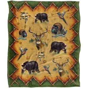 JQ Licensing Cf-Jp Tribal Lodge Hunting Animals Silky Touch Super Soft Throw Blanket 152 X 127 cm in White White 152 X 127 cm JQ Licensing Cf-Jp Tribal Lodge Hunting Animals Silky Touch Super Soft Throw Blanket 152 X 127 cm in White White 152 X 127 cm