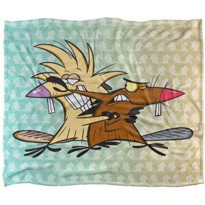 Nickelodeon Angry Beavers Brothers Silky Touch Super Soft Throw Blanket 152 X 127 cm in White White 152 X 127 cm Nickelodeon Angry Beavers Brothers Silky Touch Super Soft Throw Blanket 152 X 127 cm in White White 152 X 127 cm