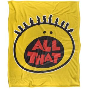 Nickelodeon All That Logo Silky Touch Super Soft Throw Blanket 152 X 127 cm in White White 152 X 127 cm Nickelodeon All That Logo Silky Touch Super Soft Throw Blanket 152 X 127 cm in White White 152 X 127 cm